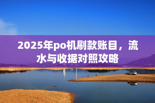 2025年po机刷款账目，流水与收据对照攻略