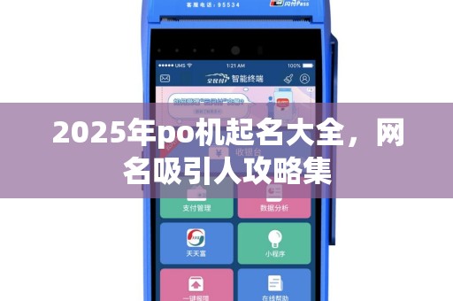 2025年po机起名大全，网名吸引人攻略集