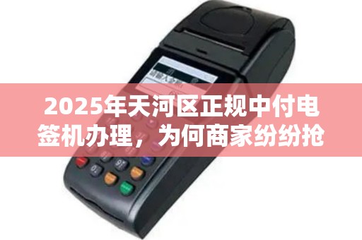 2025年天河区正规中付电签机办理，为何商家纷纷抢着办？背后藏着这些秘密！