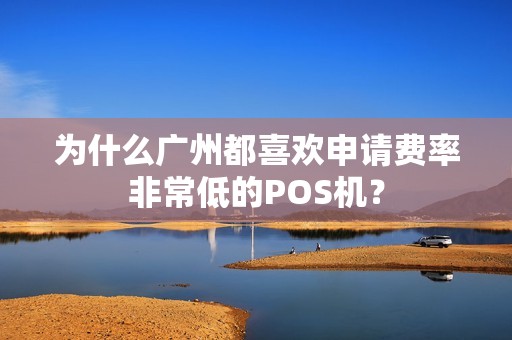 为什么广州都喜欢申请费率非常低的POS机？