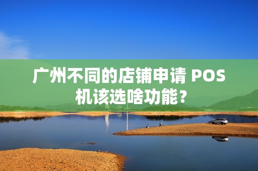 广州不同的店铺申请 POS 机该选啥功能？