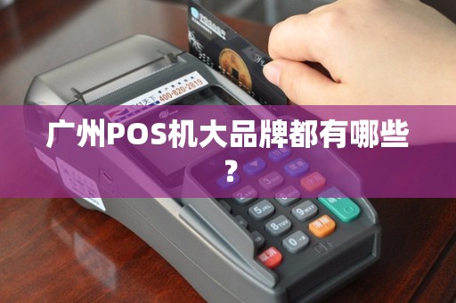 广州POS机大品牌都有哪些？
