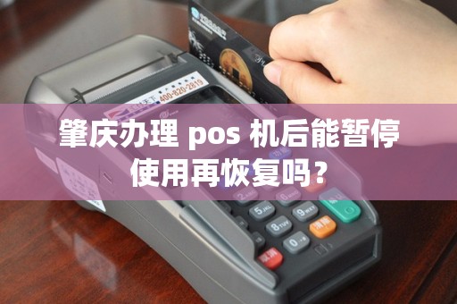肇庆办理 pos 机后能暂停使用再恢复吗？