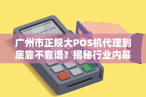 广州市正规大POS机代理到底靠不靠谱？揭秘行业内幕与避坑指南！