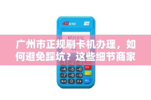 广州市正规刷卡机办理，如何避免踩坑？这些细节商家必须知道！