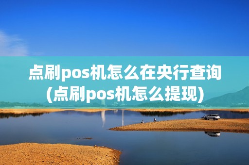 点刷pos机怎么在央行查询(点刷pos机怎么提现)