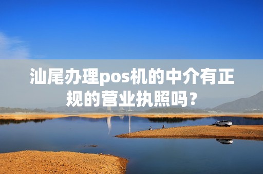 汕尾办理pos机的中介有正规的营业执照吗？