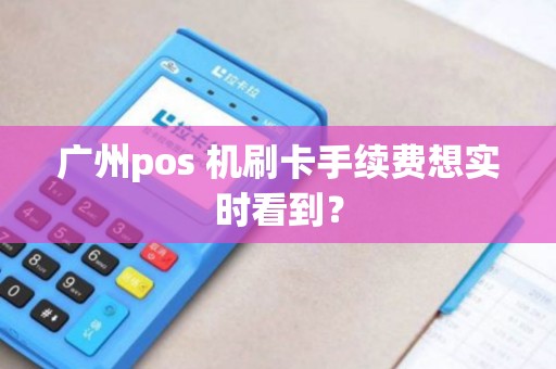 广州pos 机刷卡手续费想实时看到？