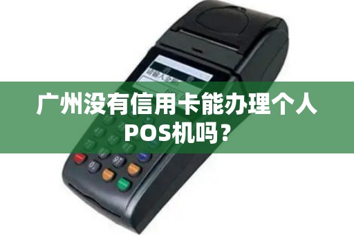 广州没有信用卡能办理个人POS机吗？