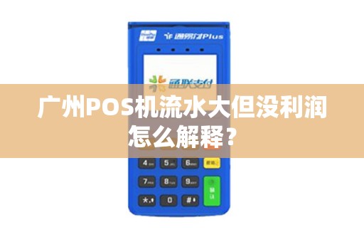 广州POS机流水大但没利润怎么解释？