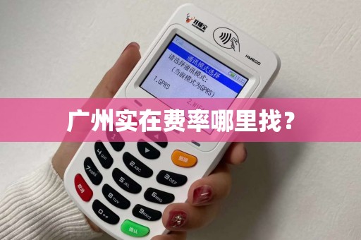 广州实在费率哪里找？