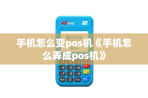 手机怎么变pos机《手机怎么弄成pos机》