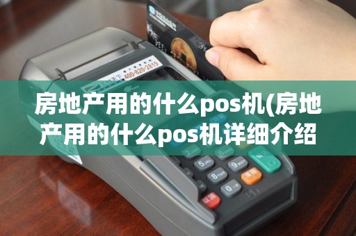 房地产用的什么pos机(房地产用的什么pos机详细介绍)