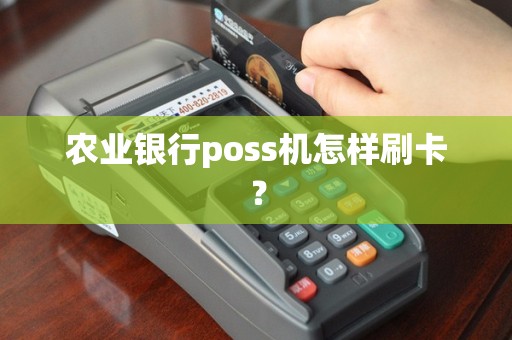 农业银行poss机怎样刷卡？