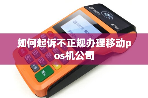 如何起诉不正规办理移动pos机公司