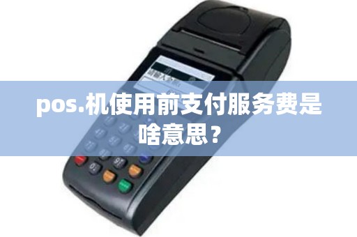 pos.机使用前支付服务费是啥意思？