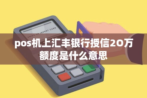 pos机上汇丰银行授信2O万额度是什么意思
