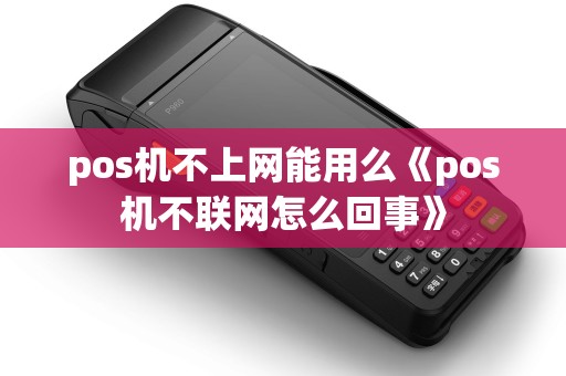 pos机不上网能用么《pos机不联网怎么回事》