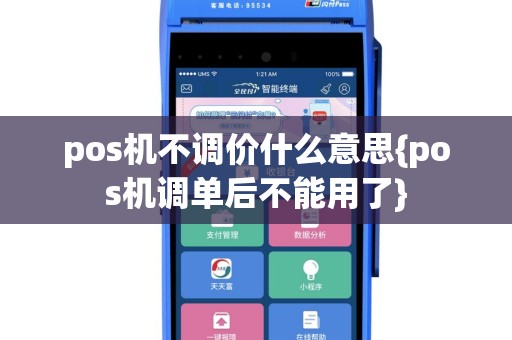 pos机不调价什么意思{pos机调单后不能用了}